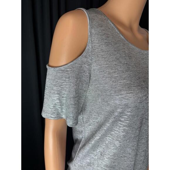 Calvin Klein metallic top cut out arms  NWT MRSP $59.50 Medium - Picture 2 of 10